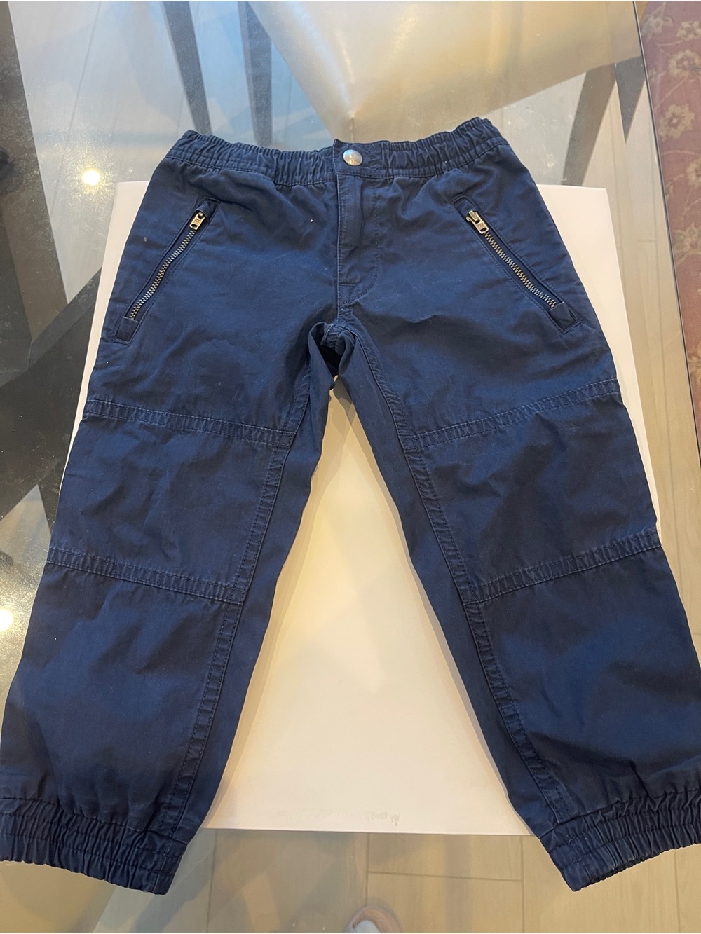 Polo by Ralph Lauren Boys Navy Zip-Pocket Joggers